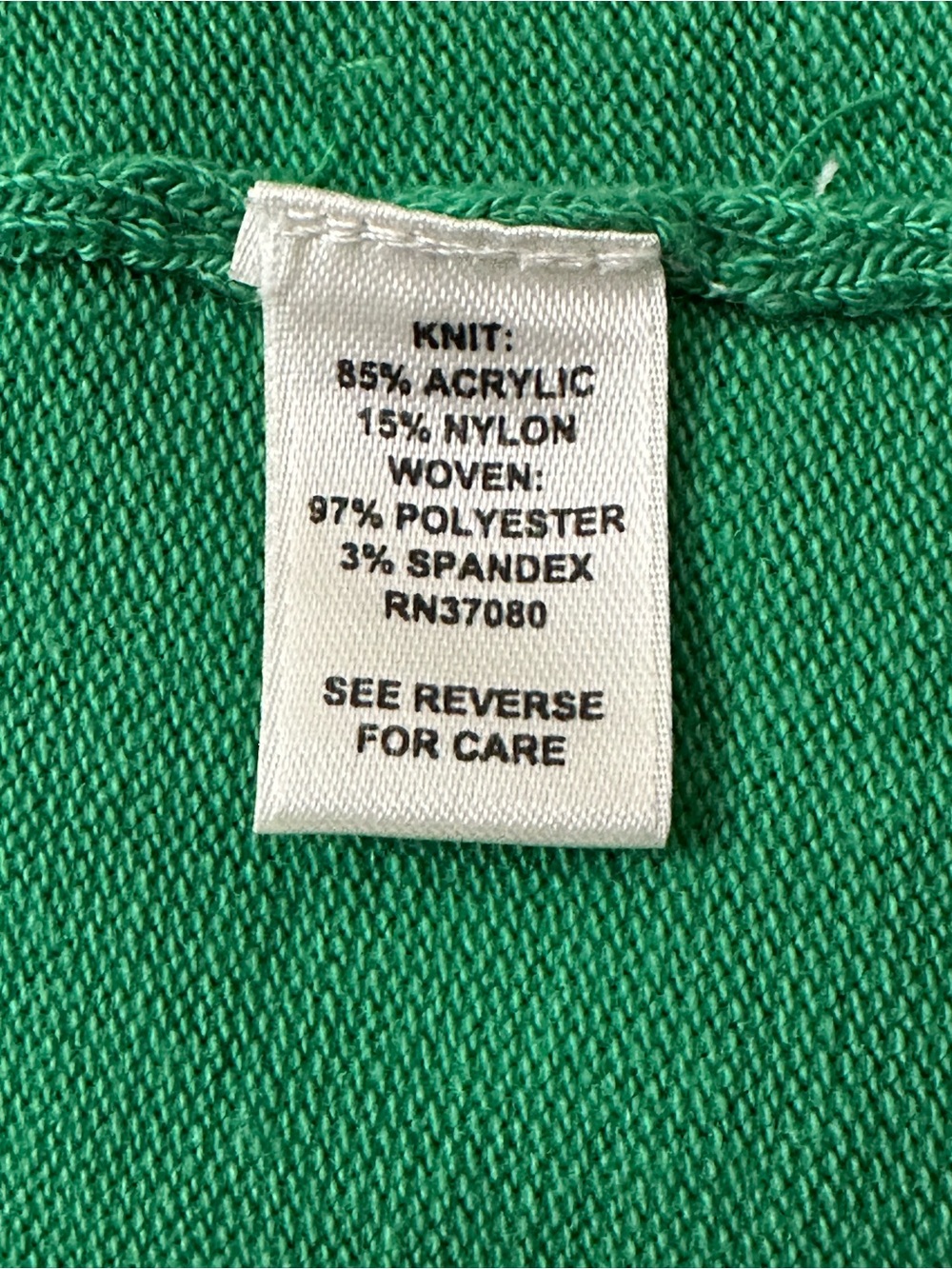 CATO Fashions Green Mixed Media Knit Top | Size M - Picture 8 of 8